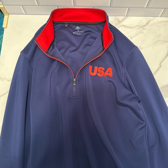 Adidas official Team USA Golf quarter zip. Navy size small. - Picture 1 of 2